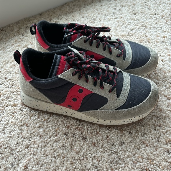 Saucony Shoes - Saucony Jazz Red grey and navy blue sneakers